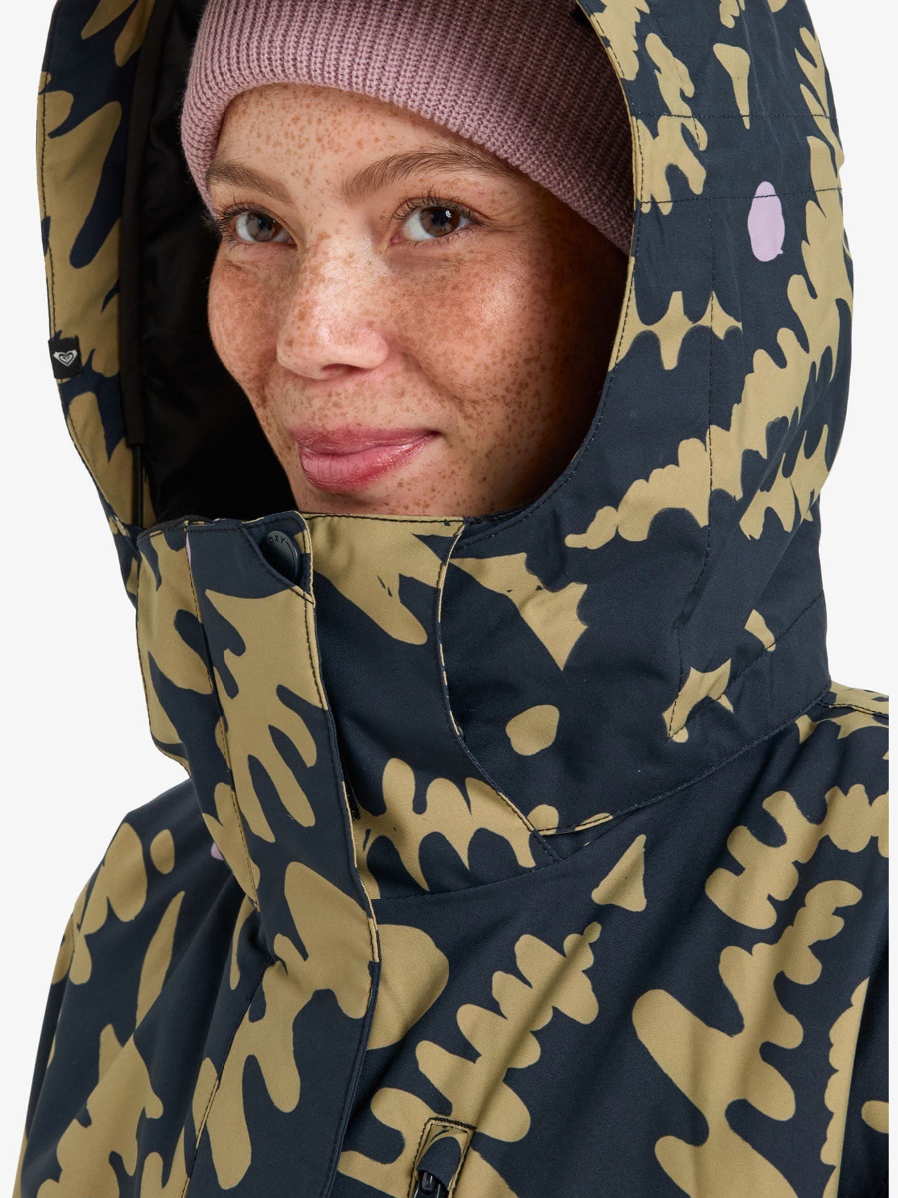 Buy Roxy Black Fennel Seed Big Flower Print Jetty Technical Ski