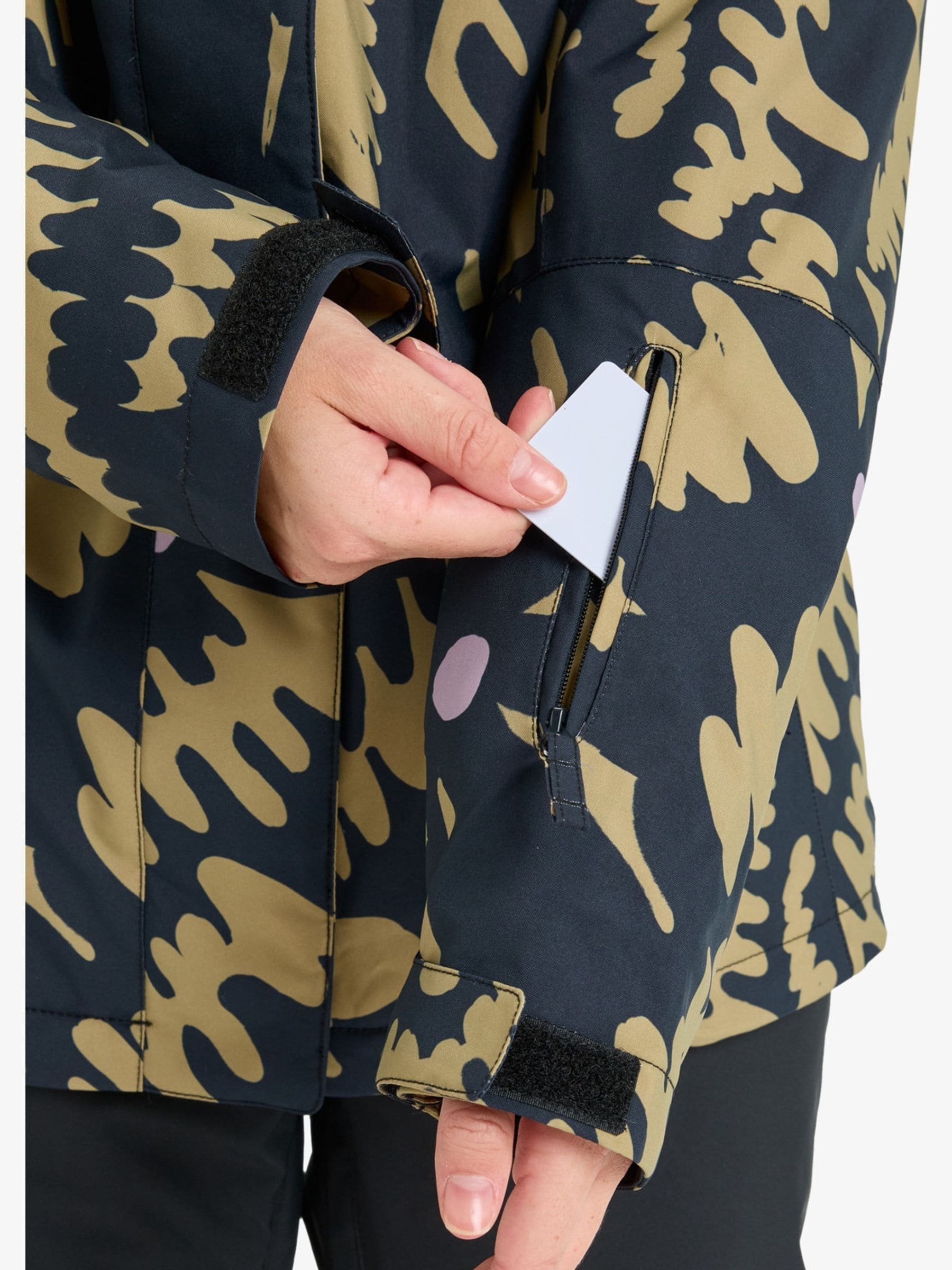Buy Roxy Black Fennel Seed Big Flower Print Jetty Technical Ski