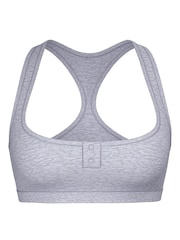 Victoria's Secret PINK Medium Heather Grey Cotton Dorm Bralette - Image 3 of 3