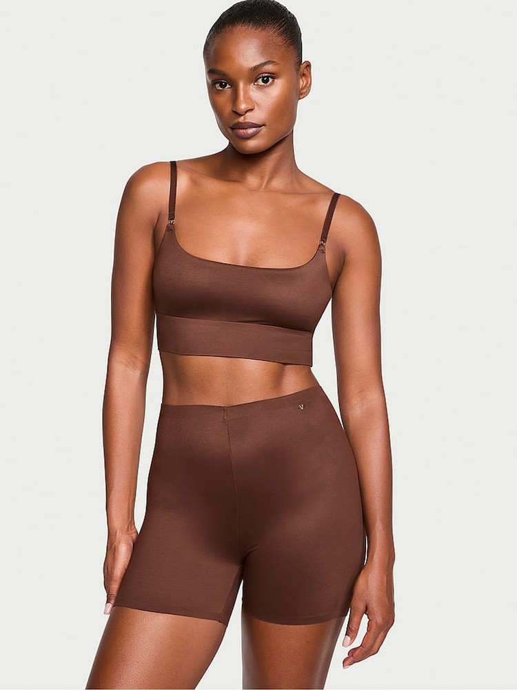 Victoria's Secret Ganache Brown BODYWEAR By Victoria with FeatherSoft™ Innovation Bike Shorts - Image 1 of 4