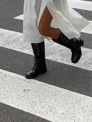 Alohas Brown Sajan Leather Boots - Image 3 of 10