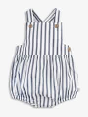 The Little Tailor Baby Woven Shorty 100% Cotton Romper - Image 3 of 6