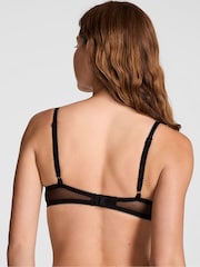 Victoria's Secret PINK Black Spider Web Embroidery Bra - Image 2 of 2