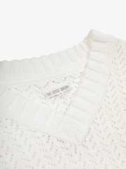 The Little Tailor Ladies 100% Cotton Pointelle crochet - Image 3 of 4