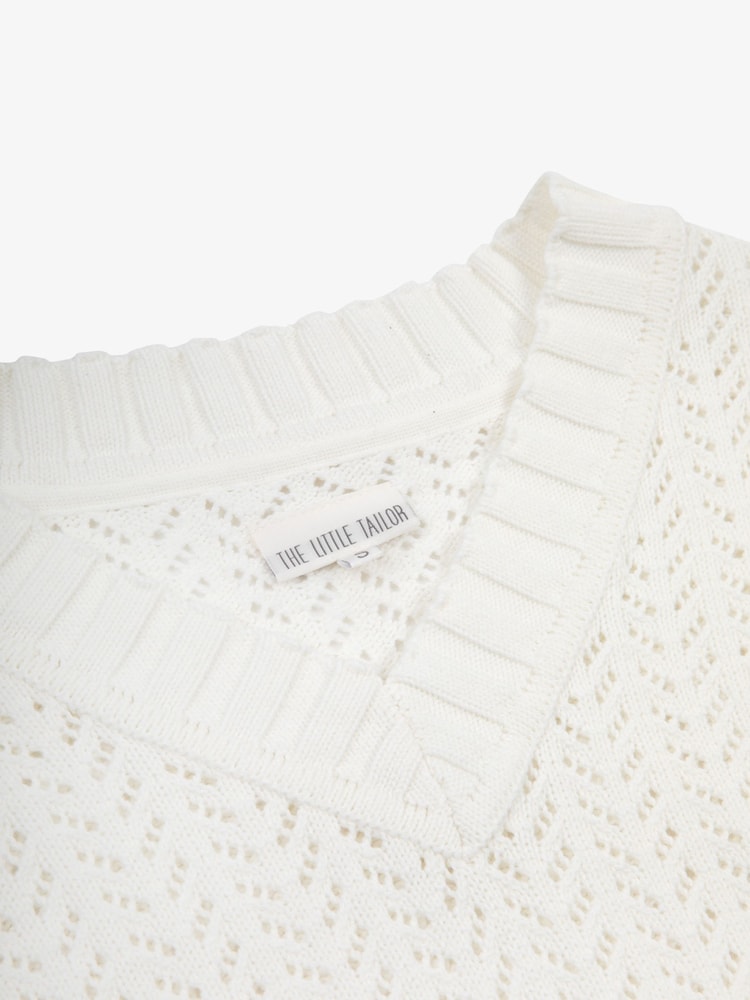 The Little Tailor Ladies 100% Cotton Pointelle crochet - Image 3 of 4