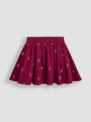 JoJo Maman Bébé Purple Sweatshirt and Skirt Set - Image 4 of 6