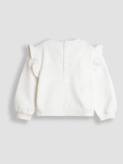 JoJo Maman Bébé Blue Embroidered Sweatshirt & Tulle Skirt Set - Image 3 of 7