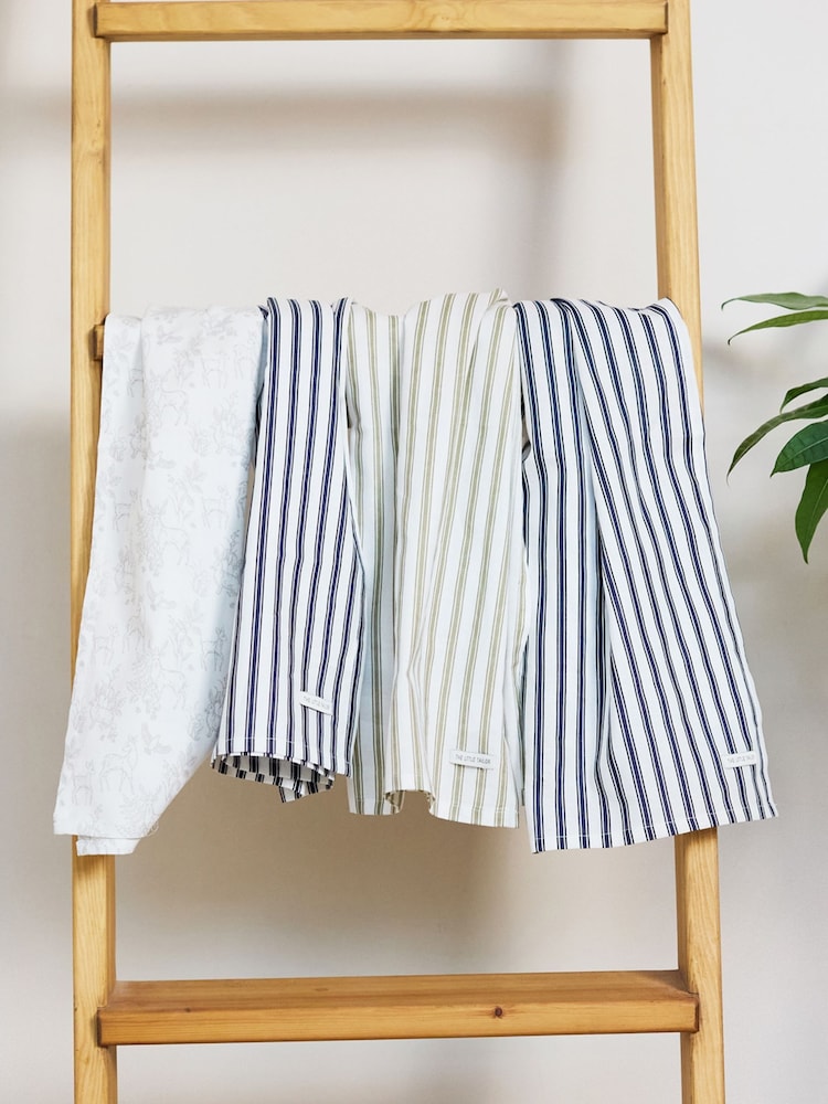 The Little Tailor 4-Pack Cotton Baby Muslins - Image 1 of 9 The Little Tailor 4-Pack Cotton Baby Muslins - Image 1 of 9