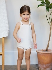 The Little Tailor Baby White Stylish Knitted 100% Cotton Romper - Изображение 2 из 7
