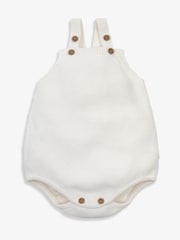 The Little Tailor Baby White Stylish Knitted 100% Cotton Romper - Изображение 4 из 7