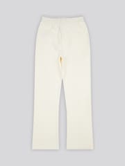 U.S. Polo Assn. Cream Womens Pintuck Tipped Wide Joggers - Image 2 of 3
