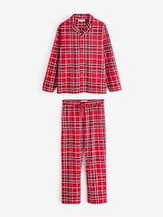 Bump It Up Maternity Red Mens Flannel Pyjamas - Image 1 of 3