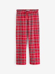 Bump It Up Maternity Red Mens Flannel Pyjamas - Image 3 of 3