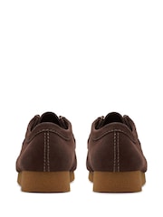 Clarks Dark Brown Suede Suede Wallabee EVO Shoes - Image 7 of 8