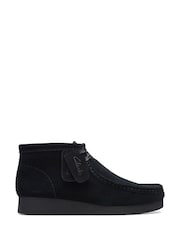 Clarks Black Suede Wallabee Boots - Image 1 of 7