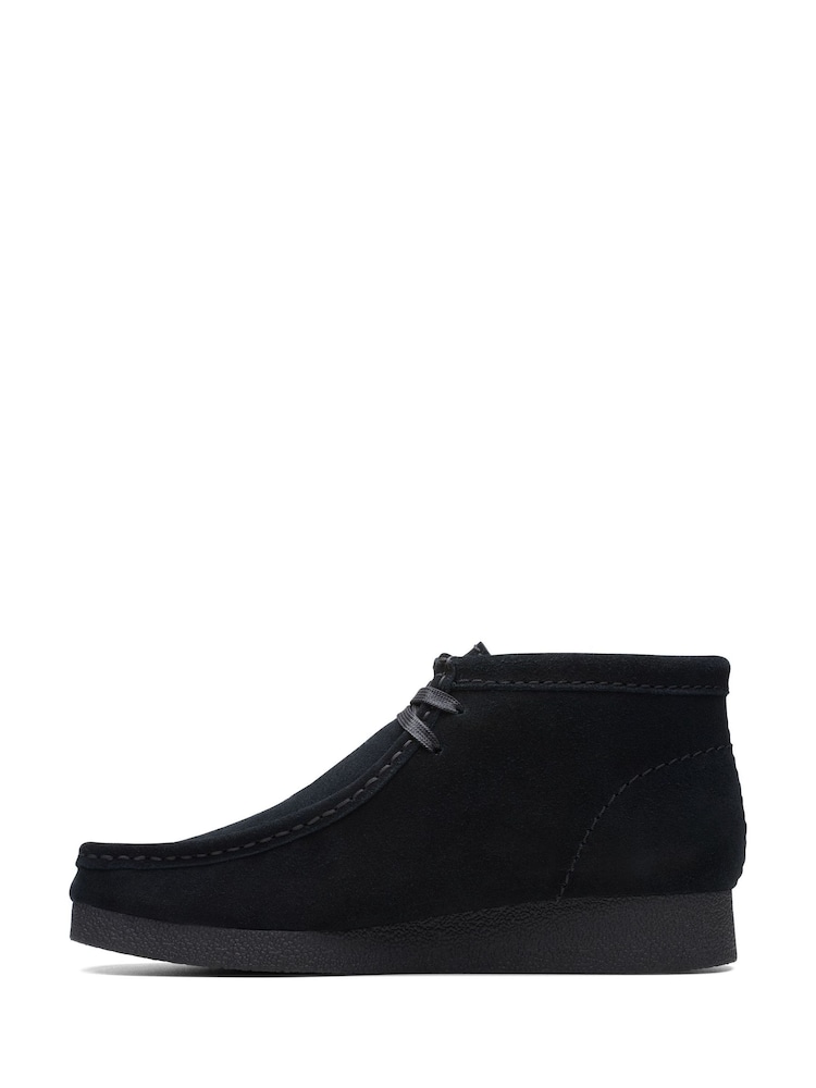 Clarks Black Suede Wallabee Boots - Image 2 of 7