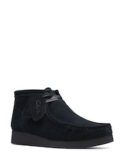 Clarks Black Suede Wallabee Boots - Image 3 of 7