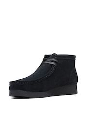 Clarks Black Suede Wallabee Boots - Image 4 of 7