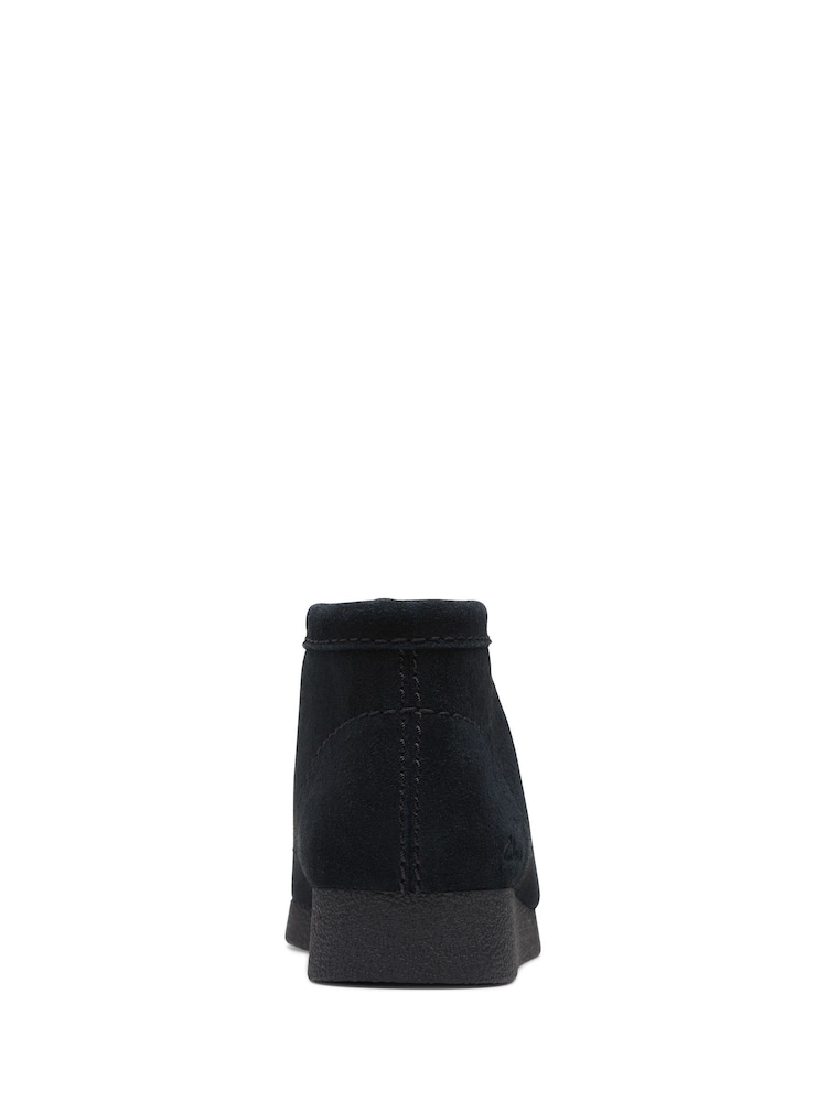 Clarks Black Suede Wallabee Boots - Image 7 of 7