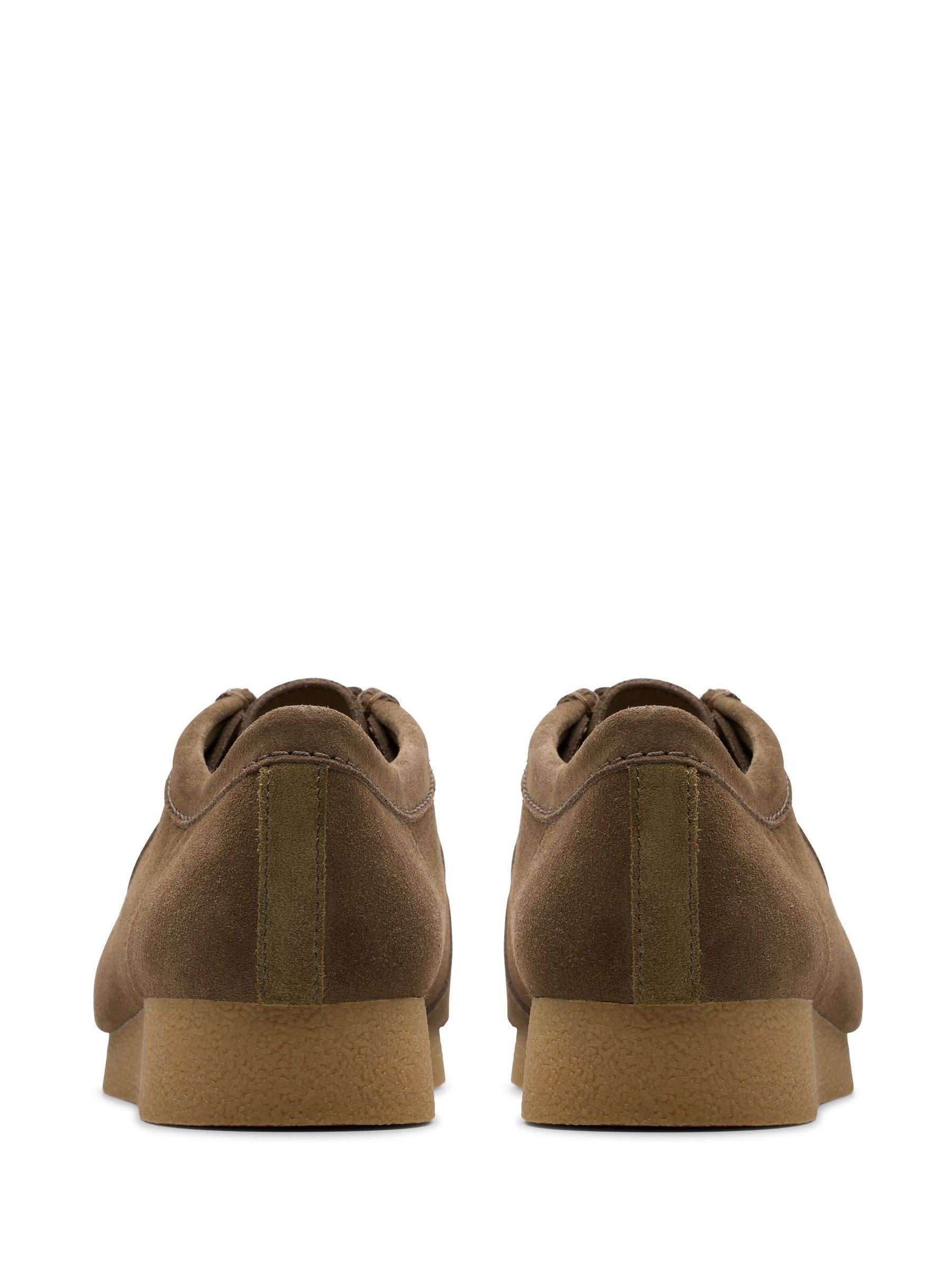 Buy Clarks Dark Olive Suede Suede Wallabee EVO Shoes from Next