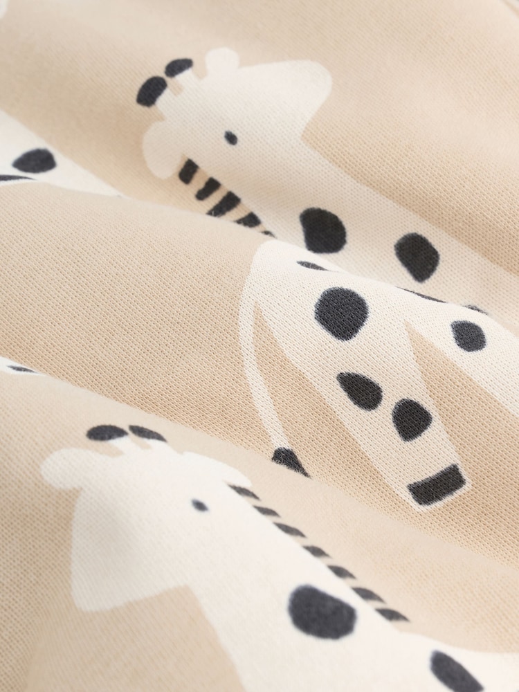 Ecru Giraffe 2.5 TOG Wadded Baby Sleepsuit - Image 9 of 9 Ecru Giraffe 2.5 TOG Wadded Baby Sleepsuit - Image 9 of 9