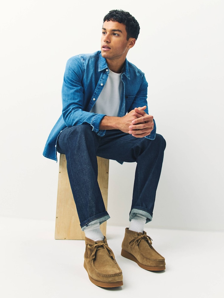 Clarks Maple Suede Wallabee Boots - Image 2 of 3