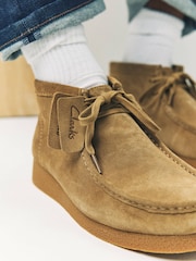 Clarks Maple Suede Wallabee Boots - Image 3 of 3