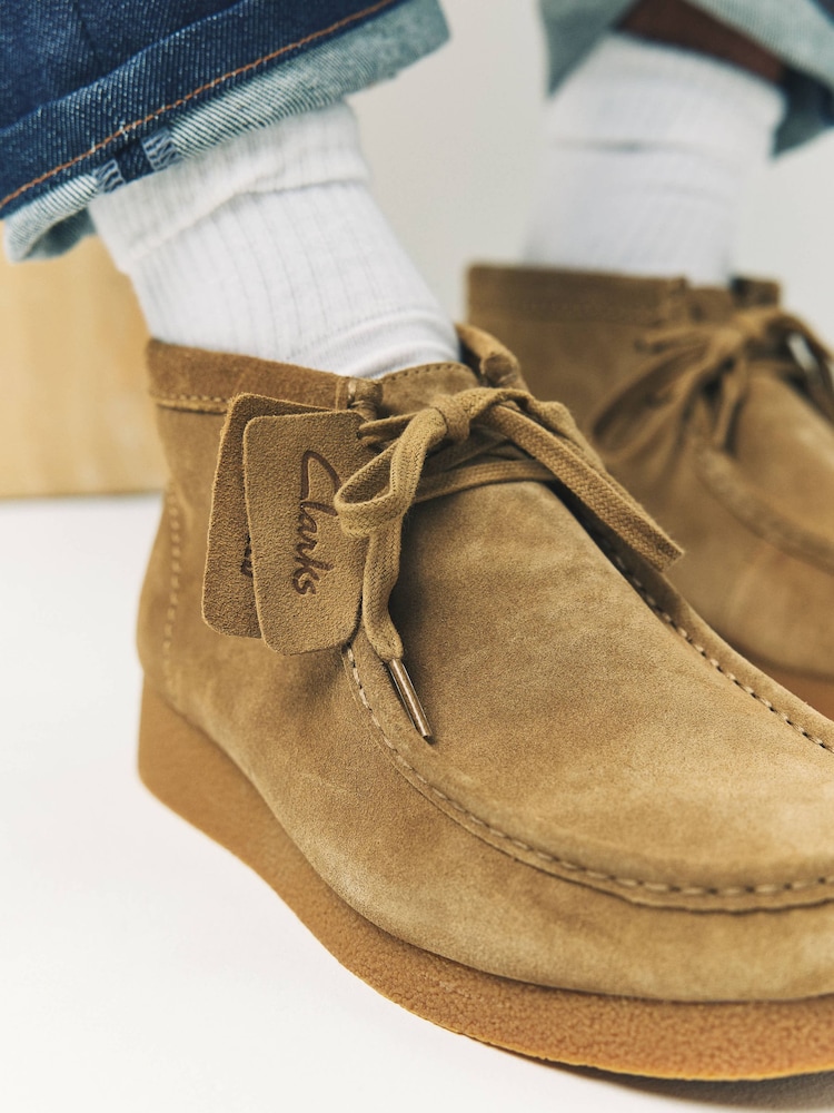 Clarks Maple Suede Wallabee Boots - Image 3 of 3