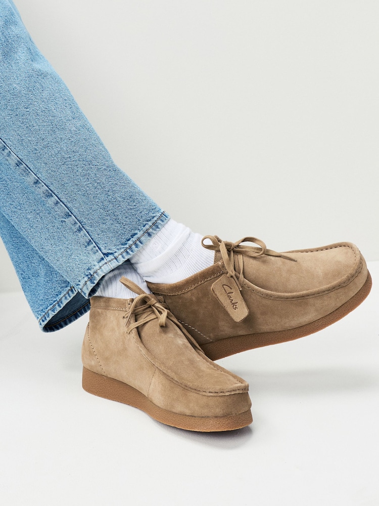 Clarks Maple Suede Wallabee Boots - Image 4 of 4
