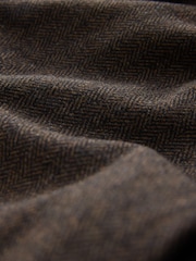 Chocolate Brown N. Premium Herringbone Culottes With Wool - Image 7 of 8