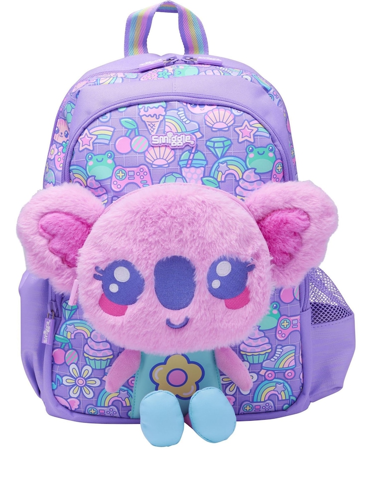 Smiggle Purple Junior Curious Character Backpack - Image 1 of 6