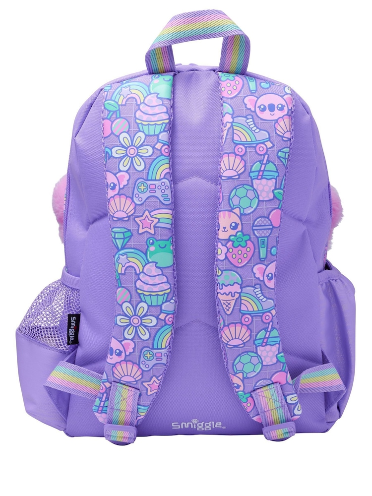 Smiggle Purple Junior Curious Character Backpack - Image 2 of 6