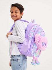 Smiggle Purple Junior Curious Character Backpack - Image 6 of 6