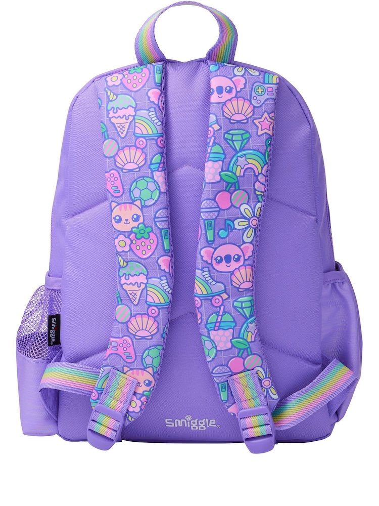 Smiggle Purple Junior Curious ID Backpack - Image 2 of 3