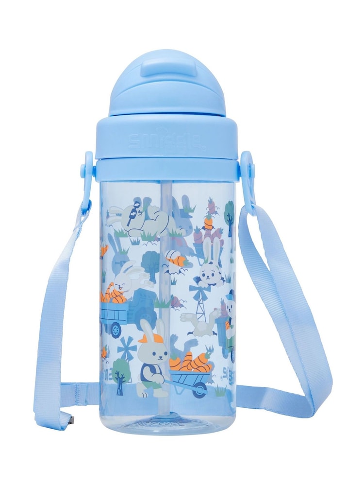 Smiggle Blue Out & About Teeny Tiny Drink Bottle With Strap 400Ml - Image 2 of 2