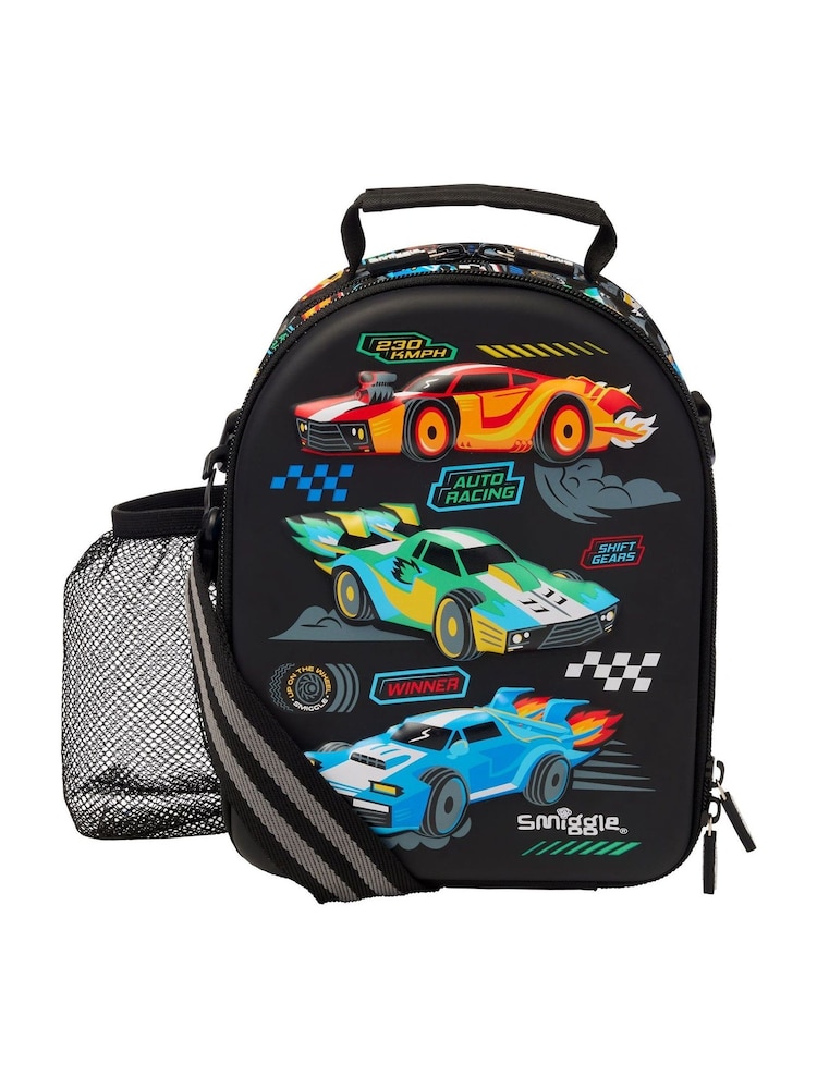 Smiggle Black Curious Hardtop Level Curve Lunchbox With Strap - Image 1 of 2