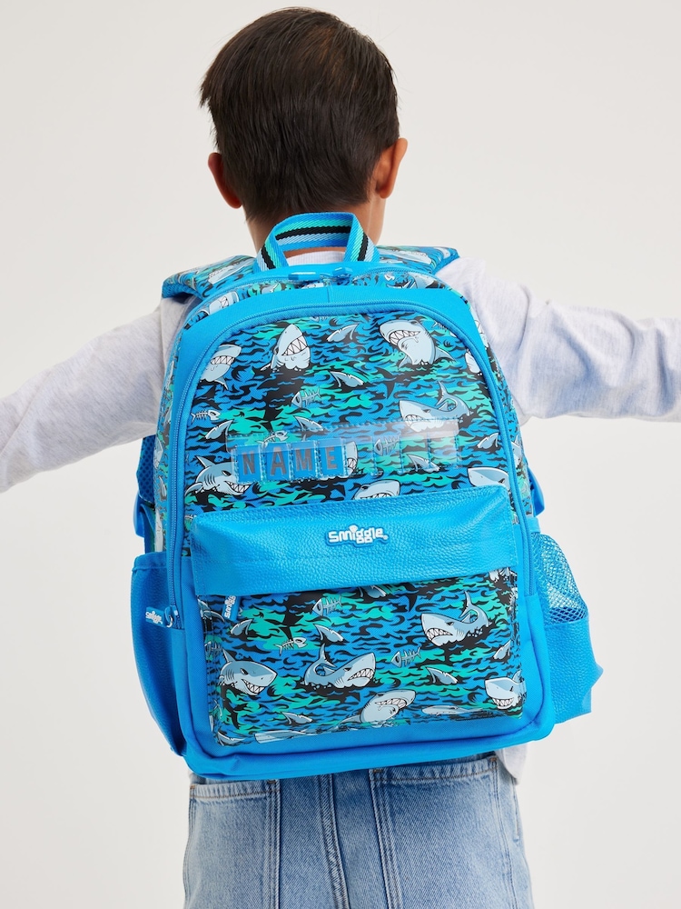 Smiggle Blue Junior Curious ID Backpack - Image 1 of 5