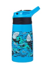 Smiggle Blue Curious Junior Stainless Steel Flip Drink Bottle 400Ml - Image 2 of 2