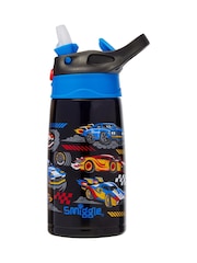 Smiggle Black Curious Junior Stainless Steel Flip Drink Bottle 400Ml - Image 1 of 2