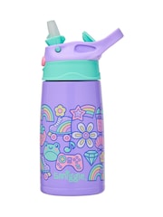 Smiggle Purple Junior Curious Stainless Steel Flip Drink Bottle 400Ml - Image 1 of 2