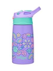 Smiggle Purple Junior Curious Stainless Steel Flip Drink Bottle 400Ml - Image 2 of 2