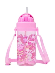 Smiggle Pink Out and About Teeny Tiny Drink Bottle With Strap 400Ml - Image 1 of 2