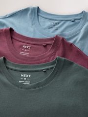 Blue/Sage Green/Pink Jersey Pyjamas Shorts Set 3 Pack - Image 11 of 12