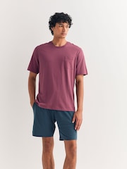 Blue/Sage Green/Pink Jersey Pyjamas Shorts Set 3 Pack - Image 8 of 12