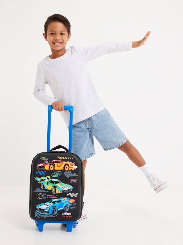 Smiggle Black Junior Curious Trolley Backpack - Image 4 of 5
