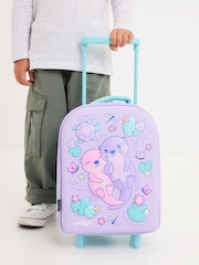 Smiggle Purple Out & About Teeny Tiny Hardtop Trolley Bag - Image 5 of 6