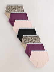 Animal Full Brief Cotton Logo Knickers 7 Pack - Image 1 of 13