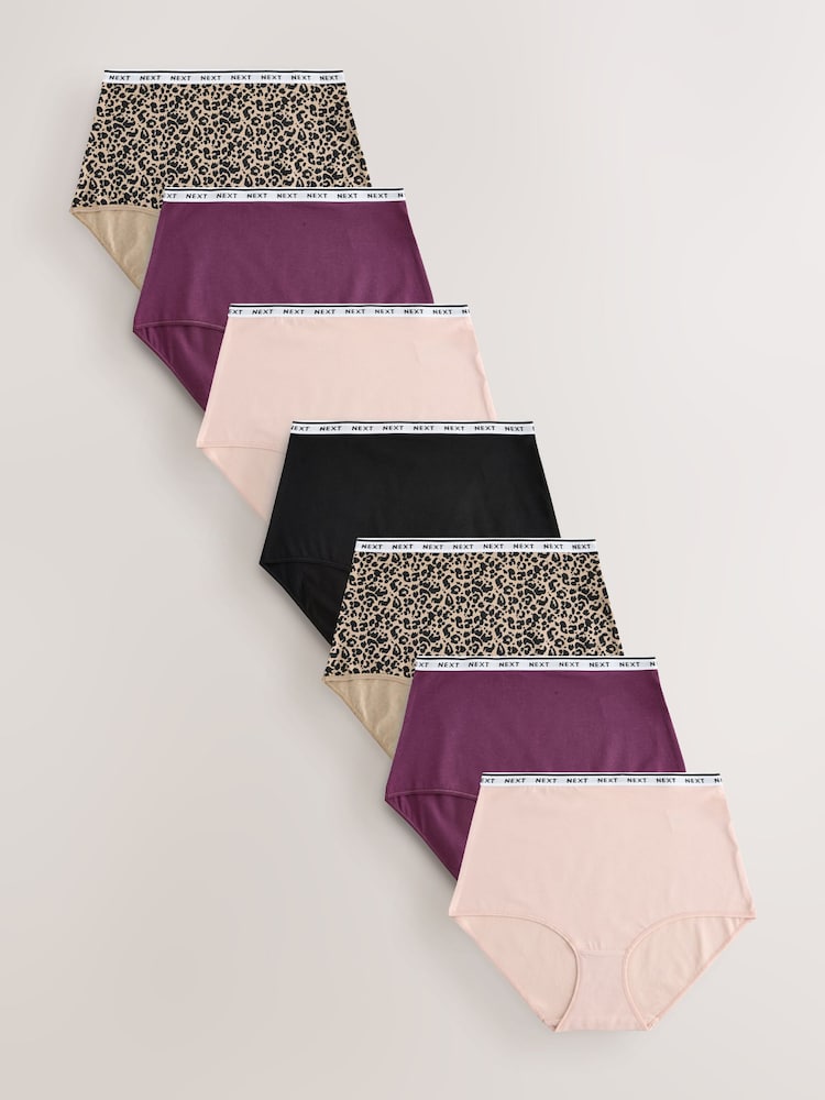 Animal Full Brief Cotton Logo Knickers 7 Pack - Image 1 of 13 Animal Full Brief Cotton Logo Knickers 7 Pack - Image 1 of 13