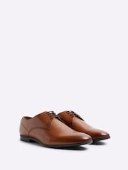River Island Brown Wide Fit Formal Derby Shoes - Image 3 of 6