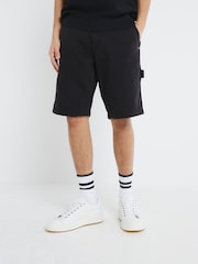 River Island Black Carpenter 100% Cotton Shorts - Image 4 of 4